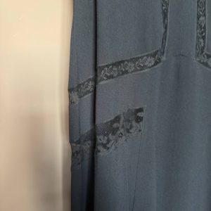 Prada Sleeveless Navy Dress with Lace Detailing