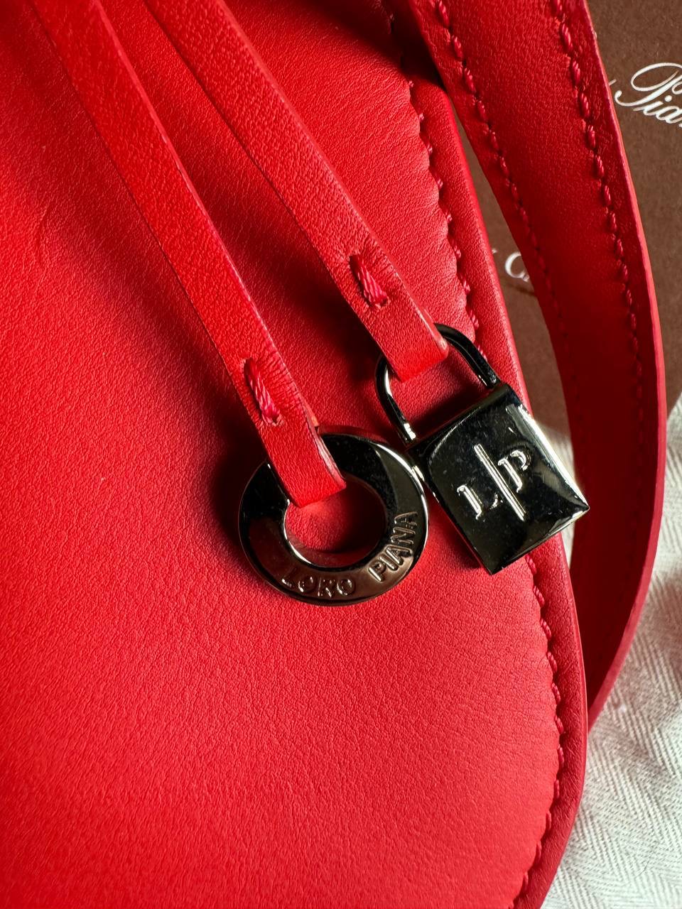 Loro Piana Leather Crossbody Bag - Image 3