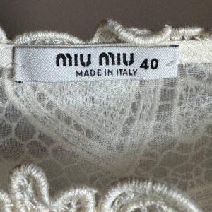 Miu Miu Heart Pattern Lace Dress