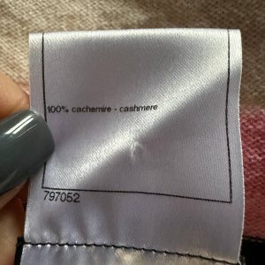 Chanel Striped Cashmere Dress