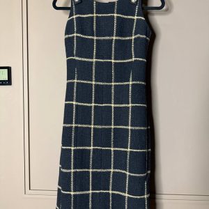 Chanel Black and Gold Tweed Dress