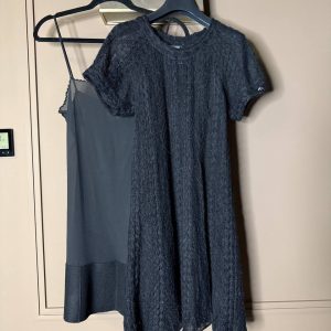 Chanel Navy Blue Lace Dress
