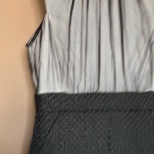 Chanel Grey Two-Tone Sleeveless Dress