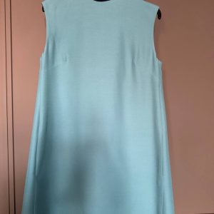 Valentino Mint Green Sleeveless Overlay Dress